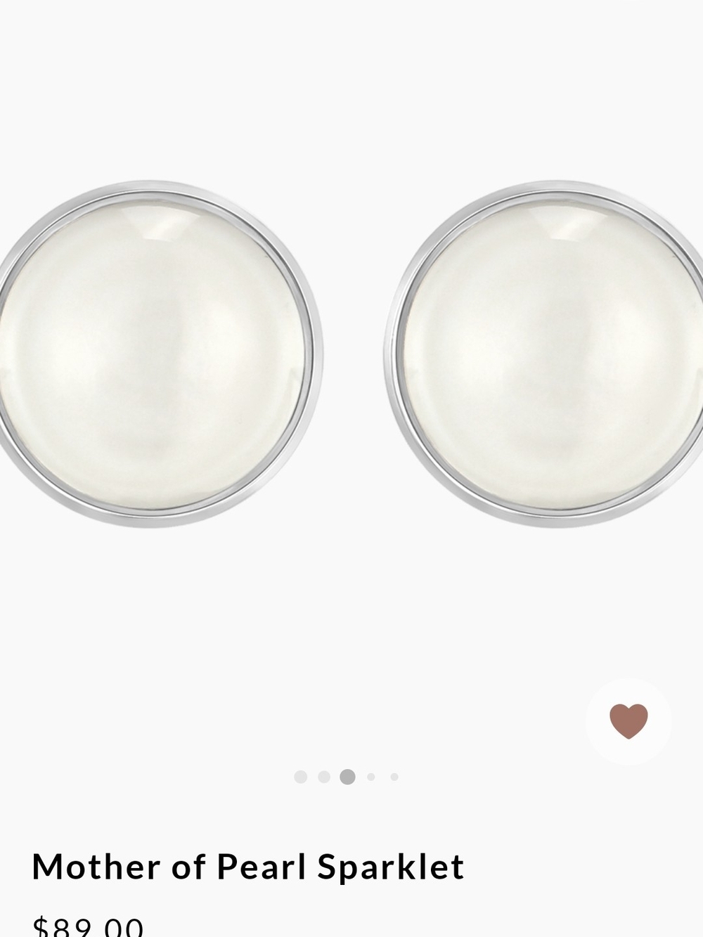 Mother of Pearl Sparklet White and Silver